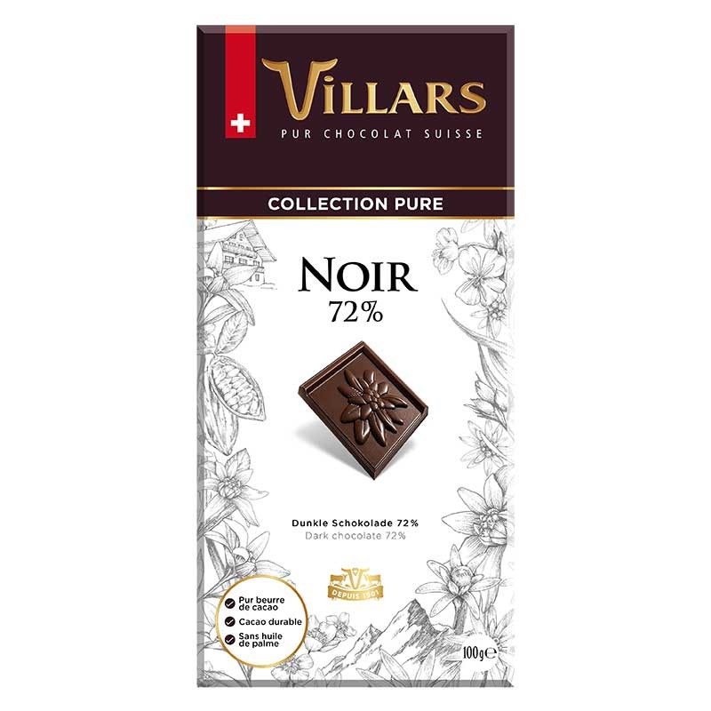 Vente Tablette de chocolat noir 72% Cacao - Tablette de chocolat - Léa  Nature