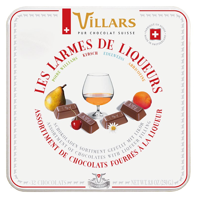 Coffret Cadeau de Bonbons de Chocolat Suisse 250 g - Villars