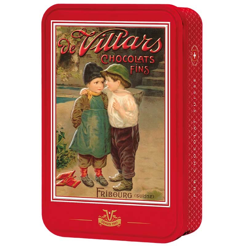 Boîte Swiss Game Mini Chocolats Napolitains au Lait Suisse - Villars