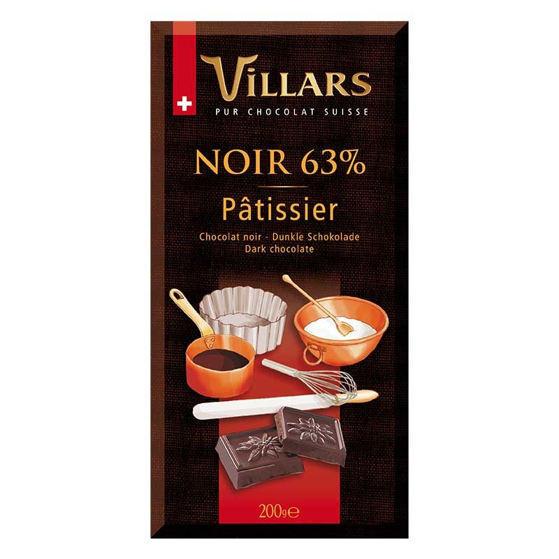 Chocolat Noir 65% Pâtissier, Carré Suisse