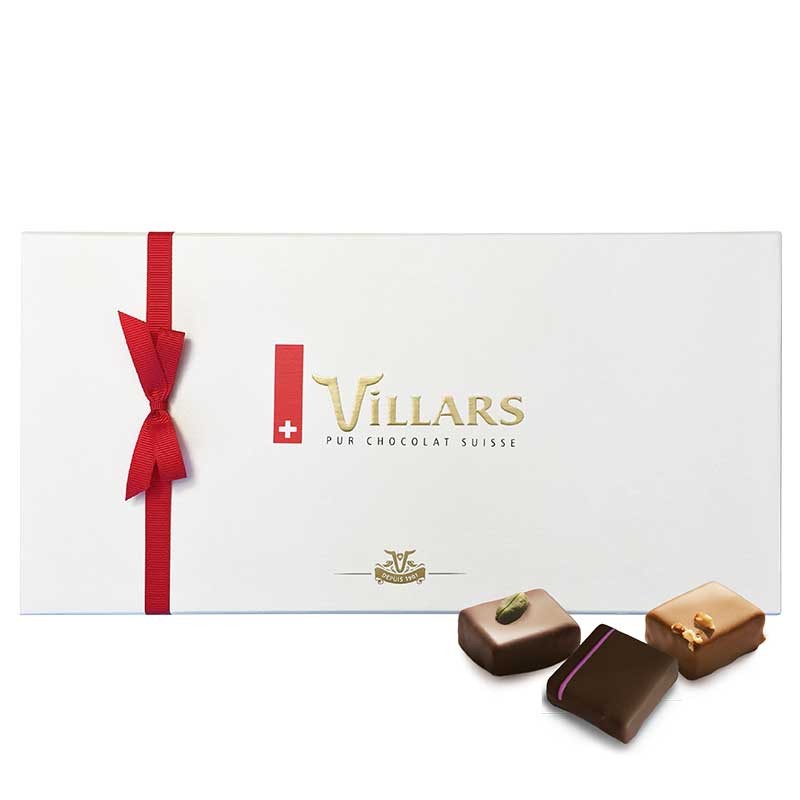 Coffret Cadeau de Bonbons de Chocolat Suisse 400 g - Villars