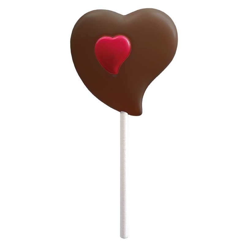 Sucette cœur en chocolat • ROY chocolatier