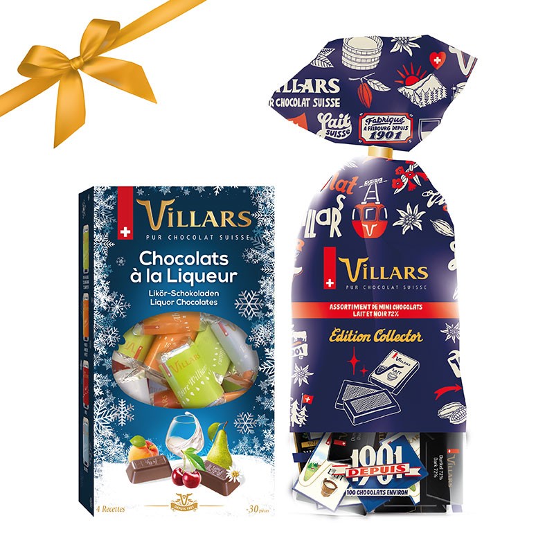 Assortiment Cadeau Arrangement Gourmand de Chocolat Suisse - Villars
