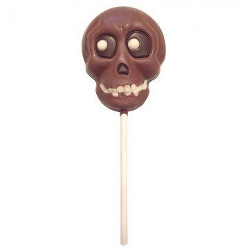 Skull chocolate lollipop, 24g
