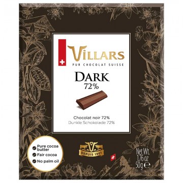VILLARS Villars chocolat noir fourré à la liqueur de kirsch 100g pas cher 