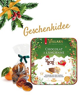 Geschenkideen für Weihnachten Schokolade Villars